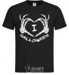 Мужская футболка I love helloween Черный фото