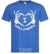 Мужская футболка I love helloween Ярко-синий фото