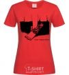 Women's T-shirt Have happy dreams red фото