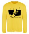 Sweatshirt Have happy dreams yellow фото