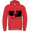 Men`s hoodie Have happy dreams bright-red фото