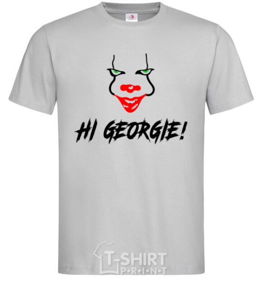 Men's T-Shirt Hi, Georgie! grey фото