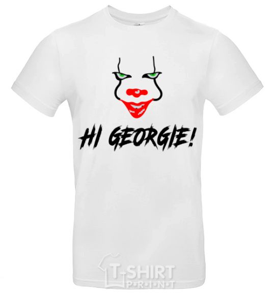 Men's T-Shirt Hi, Georgie! White фото