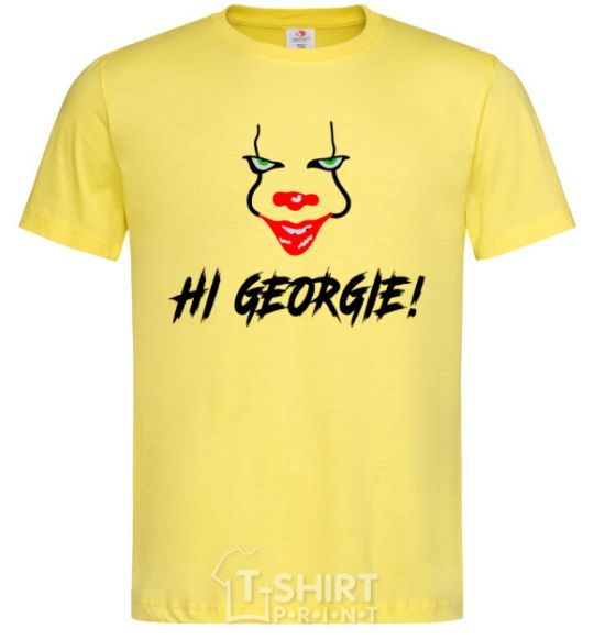 Men's T-Shirt Hi, Georgie! cornsilk фото