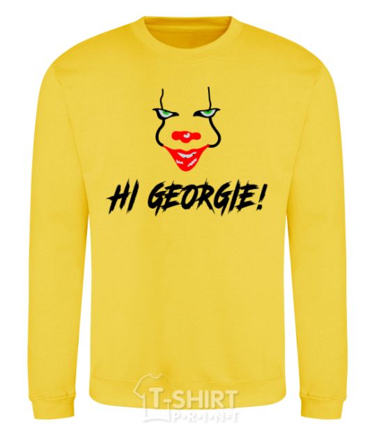 Sweatshirt Hi, Georgie! yellow фото