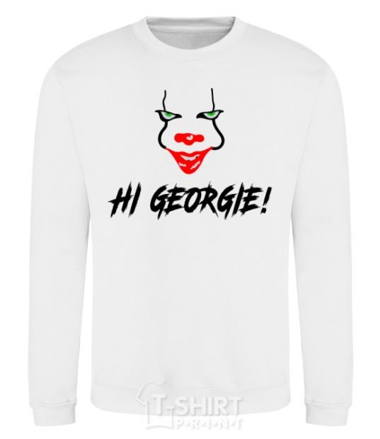 Свитшот Hi, Georgie! Белый фото