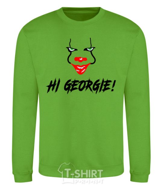 Sweatshirt Hi, Georgie! orchid-green фото