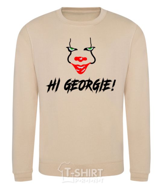 Sweatshirt Hi, Georgie! sand фото