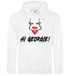 Men`s hoodie Hi, Georgie! White фото