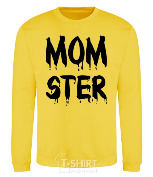 Sweatshirt Momster yellow фото