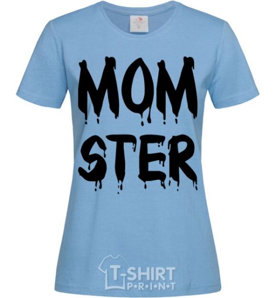 Женская футболка Momster Голубой фото