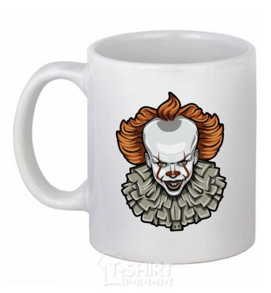 Ceramic mug It's clown White фото