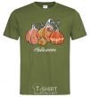 Men's T-Shirt Four pumpkins millennial-khaki фото