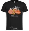 Men's T-Shirt Four pumpkins black фото