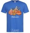 Men's T-Shirt Four pumpkins royal-blue фото