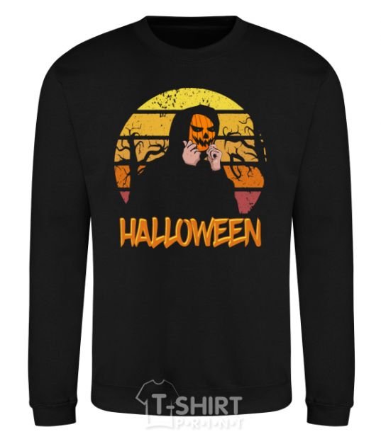 Sweatshirt Human pumpkin black фото