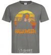 Men's T-Shirt Human pumpkin dark-grey фото