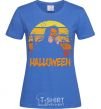 Women's T-shirt Human pumpkin royal-blue фото