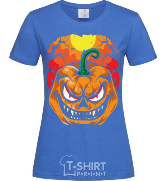 Women's T-shirt A lousy pumpkin royal-blue фото