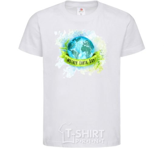 Kids T-shirt Mother Earth day White фото