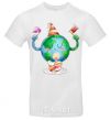 Men's T-Shirt Happy Earth Day White фото