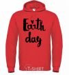 Men`s hoodie Earth Day bright-red фото