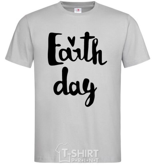 Мужская футболка Earth Day Серый фото