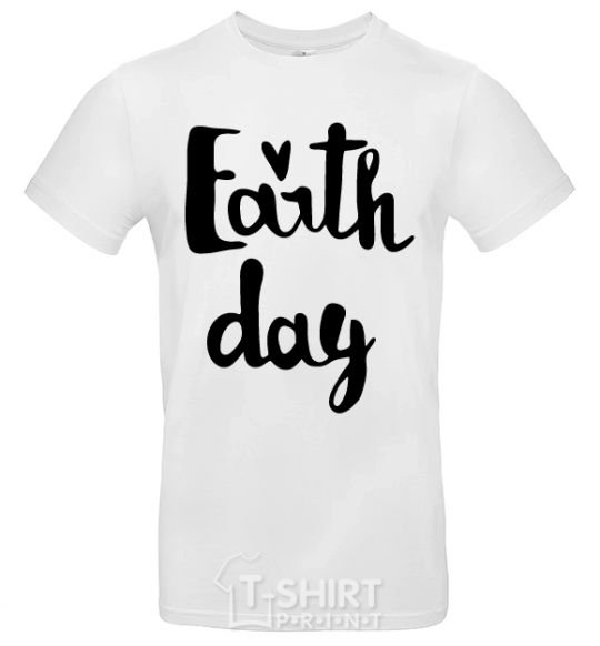 Мужская футболка Earth Day Белый фото