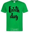 Мужская футболка Earth Day Зеленый фото