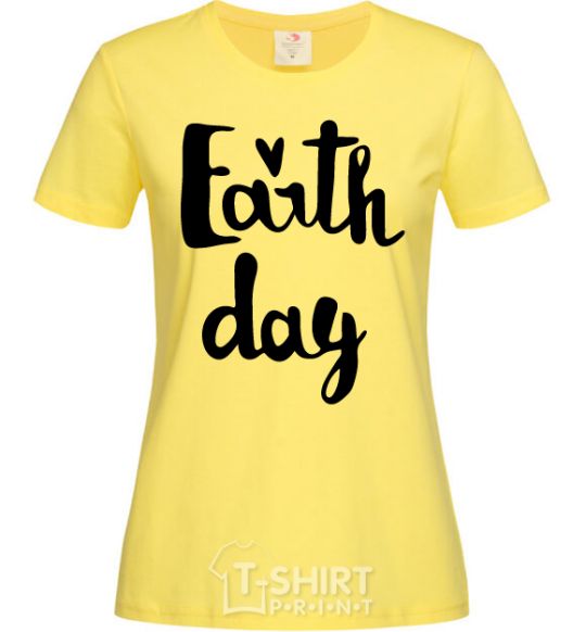 Женская футболка Earth Day Лимонный фото