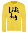 Sweatshirt Earth Day yellow фото