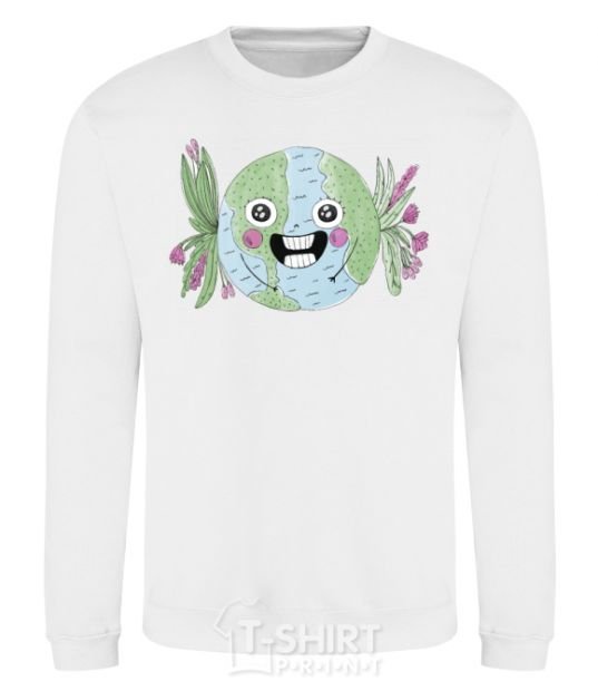 Sweatshirt Fun Earth Daу White фото