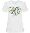Women's T-shirt Earth day heart White фото