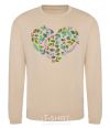 Sweatshirt Earth day heart sand фото