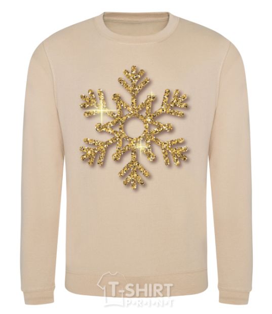 Sweatshirt A golden snowflake sand фото