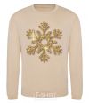 Sweatshirt A golden snowflake sand фото