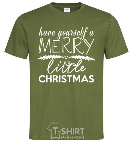 Men's T-Shirt Have yourself a merry little christmas millennial-khaki фото