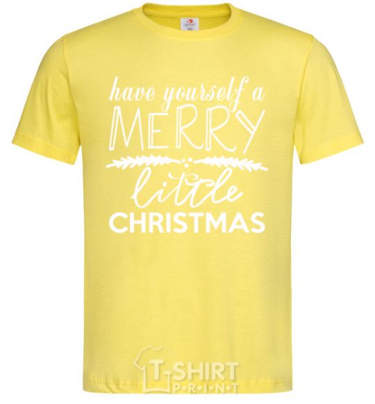 Men's T-Shirt Have yourself a merry little christmas cornsilk фото