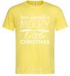 Men's T-Shirt Have yourself a merry little christmas cornsilk фото