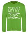 Sweatshirt Have yourself a merry little christmas orchid-green фото