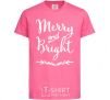 Kids T-shirt Merry and bright heliconia фото