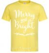 Men's T-Shirt Merry and bright cornsilk фото