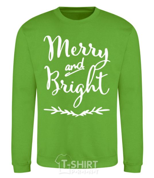 Sweatshirt Merry and bright orchid-green фото