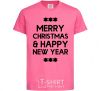Kids T-shirt Merry Сhristmas and HNY heliconia фото
