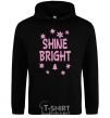 Men`s hoodie Shine bright winter black фото