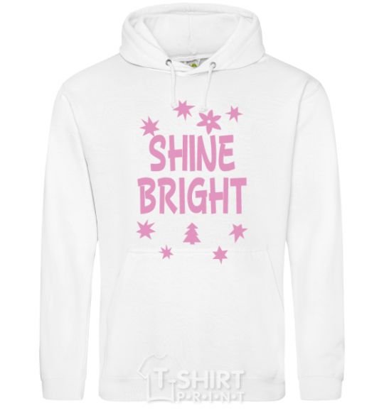 Men`s hoodie Shine bright winter White фото