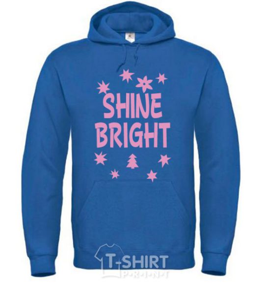 Men`s hoodie Shine bright winter royal фото