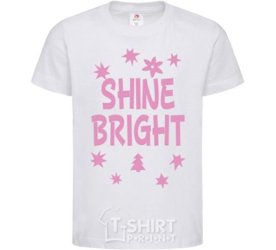 Kids T-shirt Shine bright winter White фото