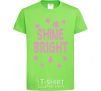 Kids T-shirt Shine bright winter orchid-green фото