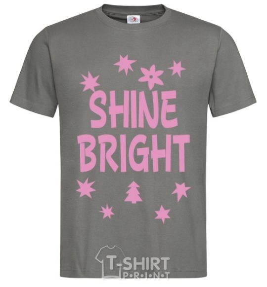 Men's T-Shirt Shine bright winter dark-grey фото